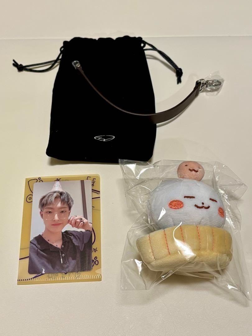 ATEEZ MINGI BIRTHDAY KIT HBD MD 2023 BRACELET PLUSH SET New W