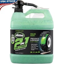 2-in-1 Tire Tube Sealant 1 Gallon Instant Puncture Repair Flat Tire Protection