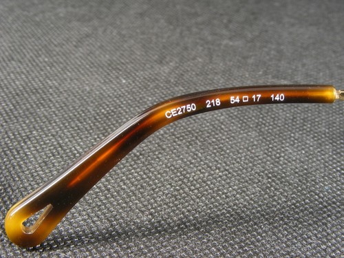Chloe CE2750 218 Tortoise Havana Brown /Gold UNIQUE EYEGLASSES 54-17-140 (NOTES) - Picture 11 of 12