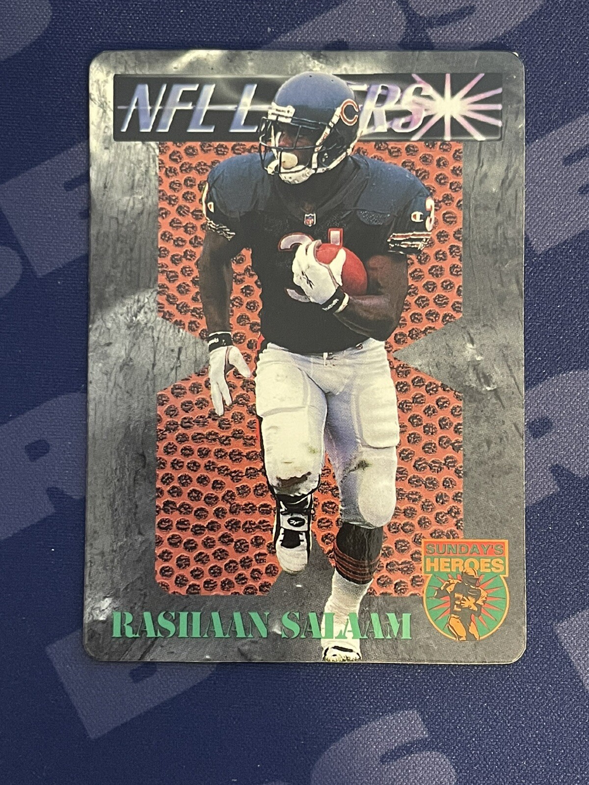 1996 Score Board Lasers Sundays Heros #SH4 Rashaan Salaam Chicago Bears