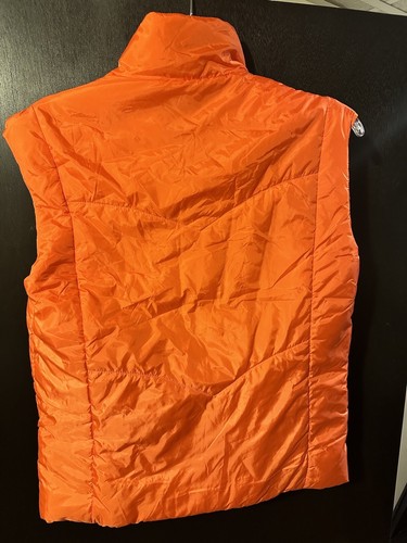 Fashion Nova Totally Invested Puffer Vest Hunter Orange S NWT - Picture 5 of 6