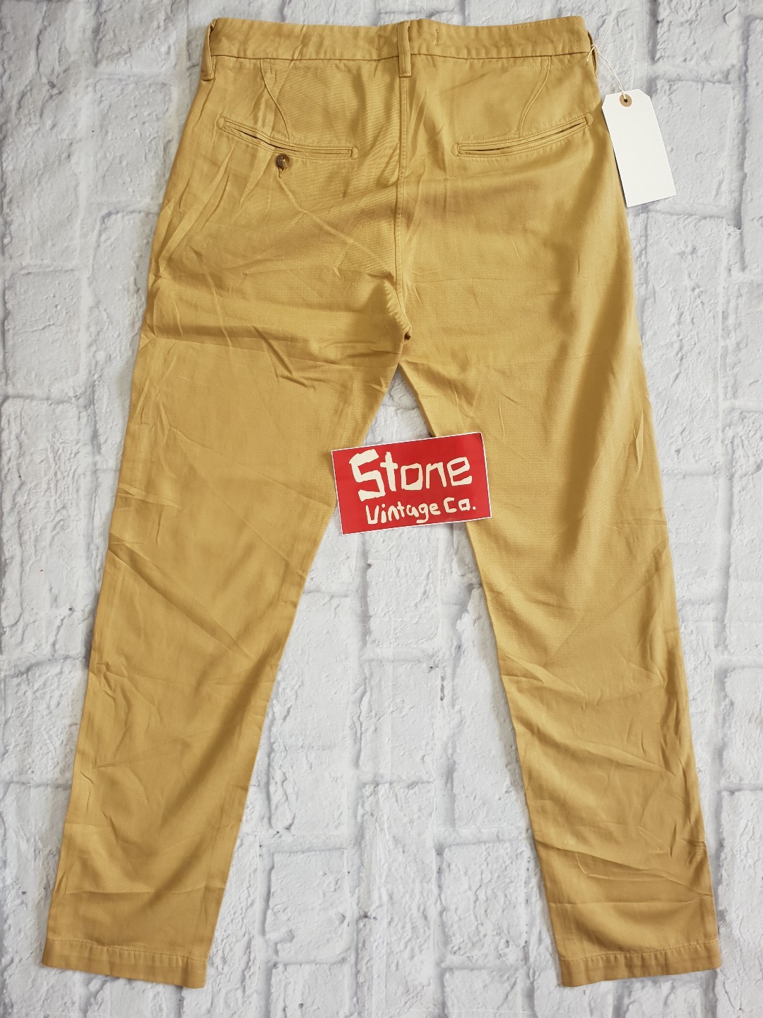 Levis Made & Crafted kaki marron beige braguette tan Pantalon Chino braguette beige zippée W29 L33 £ 170 nouveau 20951e Levis Made & Crafted kaki marron beige braguette tan Pantalon Chino braguette beige zippée W29 L33 £ 170 nouveau 20951e