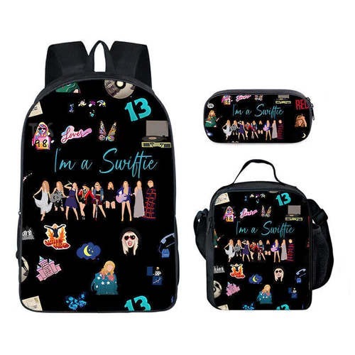 Kids Taylor Backpack School Book Bag Travel Rucksack Lunch Bag Pencil Case Gift - Picture 55 of 57