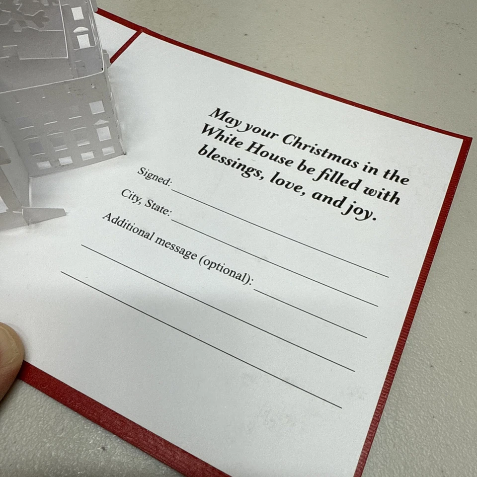 Donald Trump Family Christmas Card, POP UP Christmas Card White House - Image 4 of 4