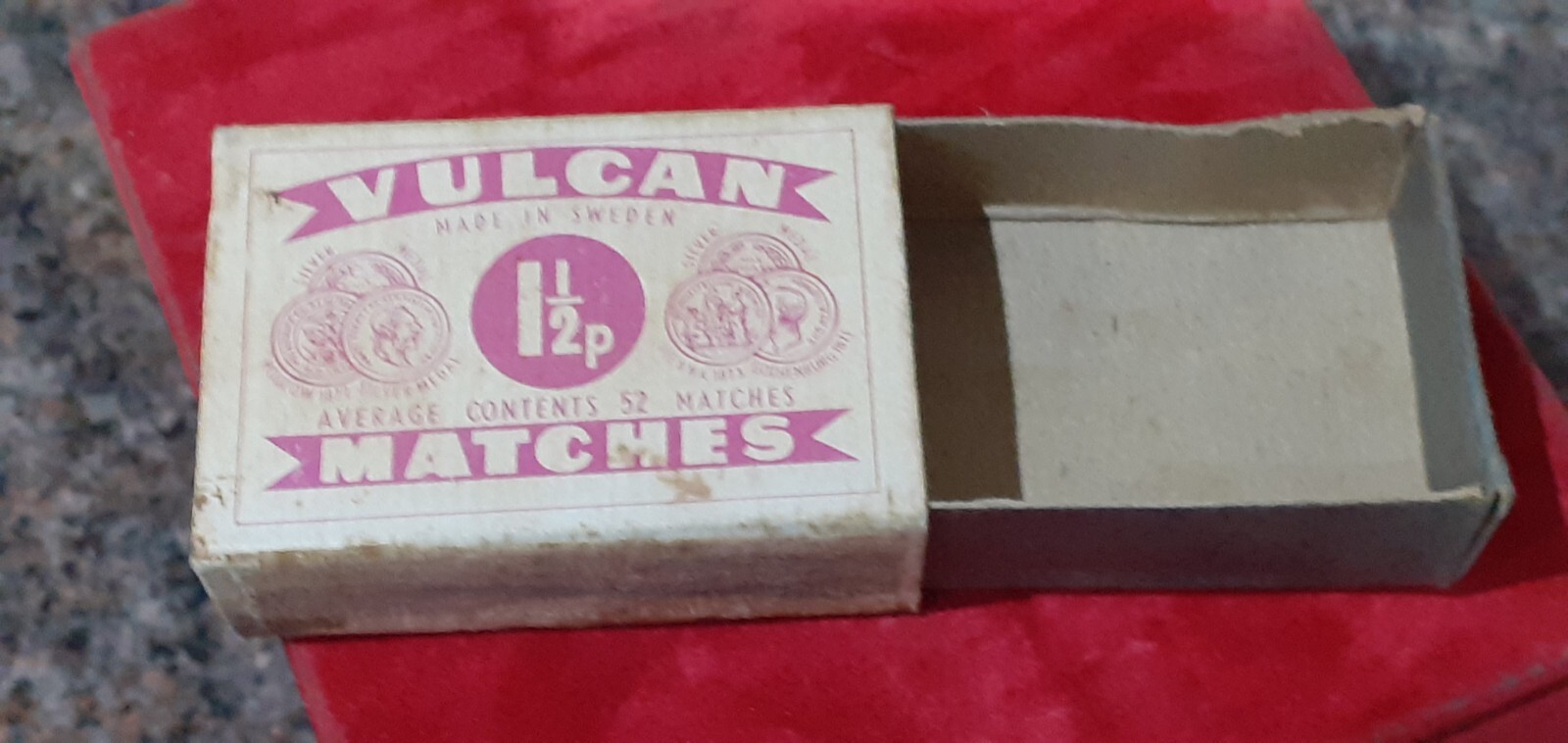 VINTAGE VULCAN MATCHES MATCH BOX eBay