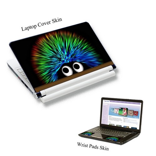15,6" Laptop Computer Tasche Etui mit Schultergurt & passender Haut Mauspad 2730 - Bild 4 von 5