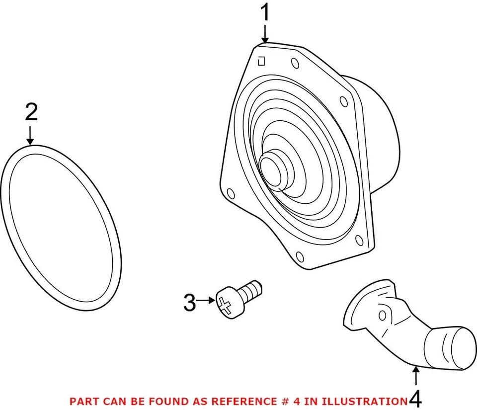 Kit de termostato de refrigerante de motor Mopar genuino OEM para Chrysler 300 68148113AA Foto 3 de 4