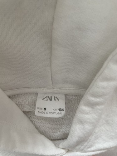 Zara girls sequin sweatshirt hoodie size 9 - Picture 2 of 2