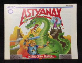 COMPLETE Astyanax NES Nintendo CIB Manual BOX Game CARTRIDGE Sleeve - TESTED