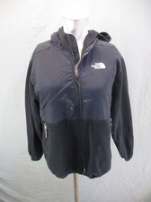 The North Face Size XL Boys Black Full Zip Pocket Hooded Denali Jacket 241