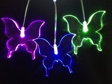 Butterfly 3 Drop LED Night Light Hanging Mobile Lamp with Colour Changing Lights