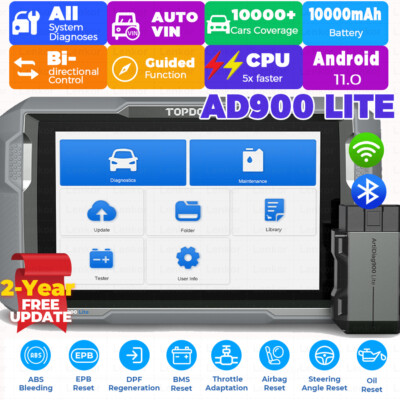 Scanner TOPDON ArtiDiag900 Lite OBD2 Scan Tool Car All System BT Diagnostic