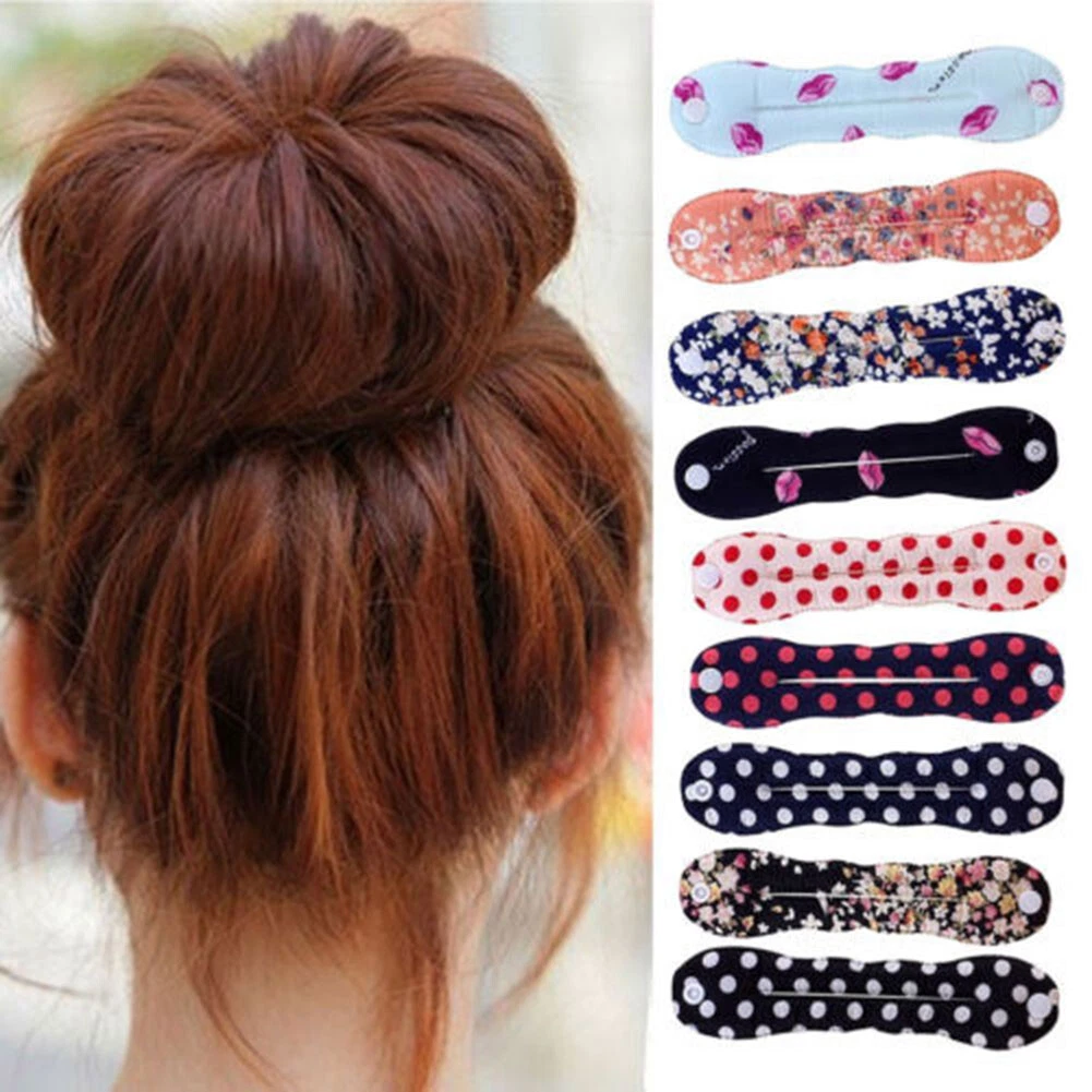 Lot de 4 outils de coiffure, 2 chignons topsy tails et un peigne