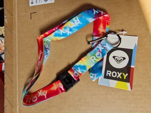 ROXY Lanyard Beach Festival Neck Strap ID Holder - Picture 2 of 3