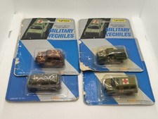 4x Tuf-Toys Vintage Militärfahrzeuge Diecast Metall 