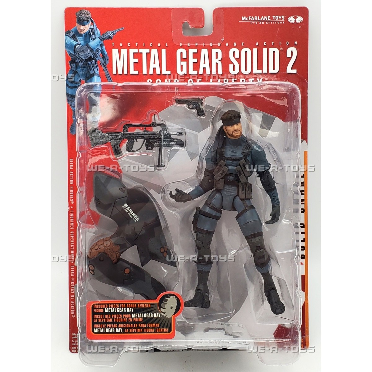 Metal Gear Solid 2 Sons of Liberty Solid Snake Action Figure