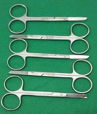 5 O.R SPENCER STITCH SUTURE SCISSORS 4.5" SURGICAL INSTRUMENT ( ROUND PATTERN )