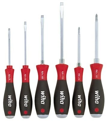 Wiha Schraubendrehersatz Sechskant SoftFinish(R) Schlitz/Phillips 6-tlg.- 21250