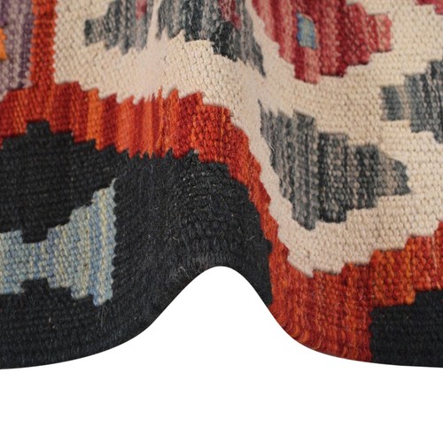 Atractiva alfombra de habitaciones hecha a mano Kilim área geométrica Kilim alfombra 5'9"x8'1" ft W29797 - Imagen 6 de 8
