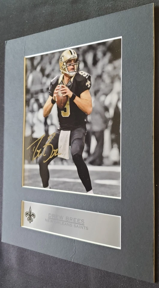 Drew Brees New Orleans Saints NFL 8x10 Matted Printed Signature Photograph - Image 3 of 4