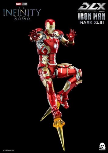 Infinity Saga Figura 1/12 DLX Iron Man Mark 43 16 cm THREEZERO 3Z0247 - Imagen 14 de 19