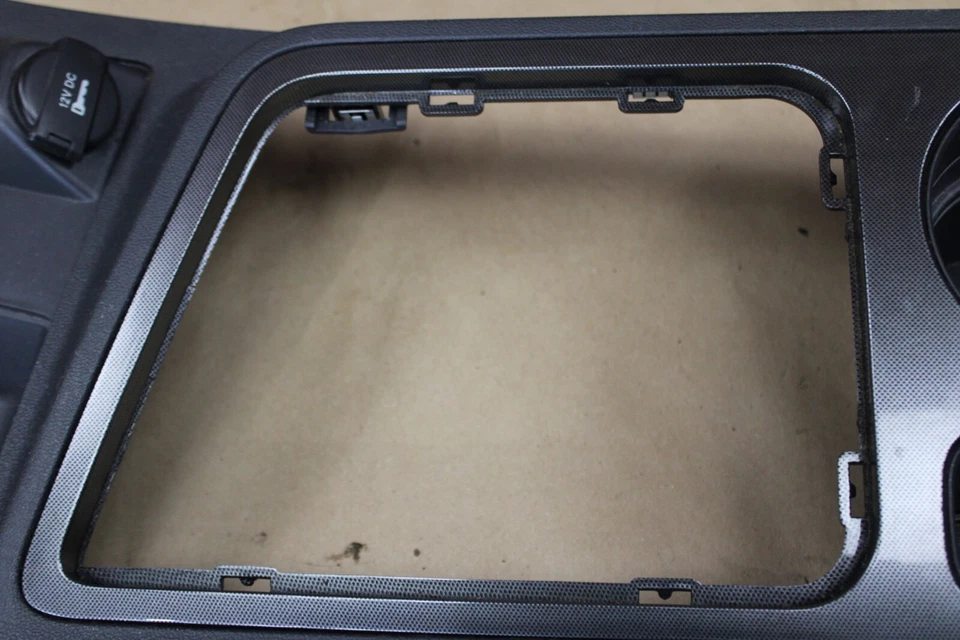 2010-2014 Dodge Challenger SRT8 Center Console Cup Holder Shifter Bezel Socket - Image 4 of 4