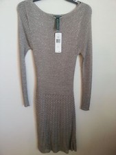 LAUREN Ralph Lauren Platinum Dress   Sz L  NWT  retail $219 