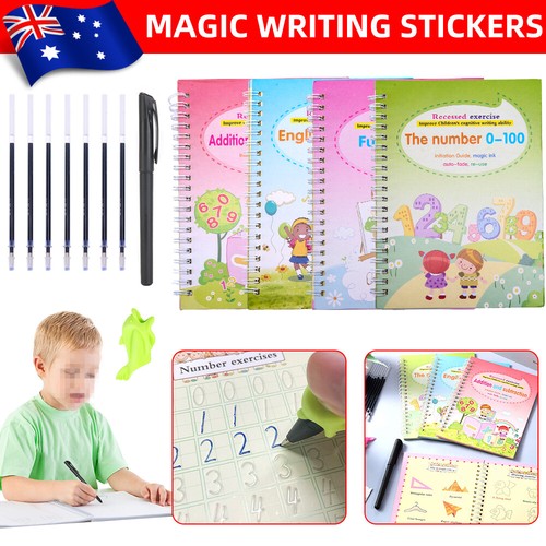 4 Kids Magic Handwriting Copybook Reused Groove Practice Calligraphy ...