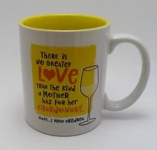 HALLMARK SHOEBOX COFFEE/TEA MUG/CUP NO GREATER LOVE...MOTHER/CHARDONNAY/CHILDREN