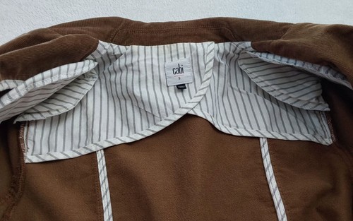 Cabi Journey Jacket Women's Small Brown Corduroy Pockets 3 Buttons Blazer Pocket - Picture 10 of 11