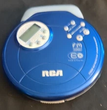 RCA Personal CD Player Model RP2511 FM Radio Blue EX ESP Xtreme PARTS ONLY