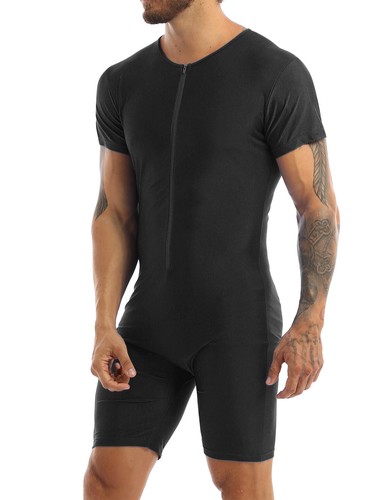 FEESHOW Mens Modified Wrestling Singlet Sport Bodysuit Leotard Unitard Underwear - Picture 55 of 115