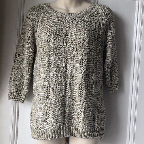 Per Una Pullover Größe 10 Goldmix mit Metallic-Goldfaden - Bild 1 von 6