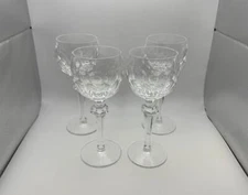 Set of 4 Waterford Crystal CURRAGHMORE Hock Wine Glasses