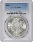 1887-S Morgan Silver Dollar MS62 PCGS