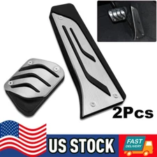 2Pcs Foot Gas Brake Pedals Cover Kit For BMW 1/2/3/4/5/6/7/8 Series X1 X3 X5