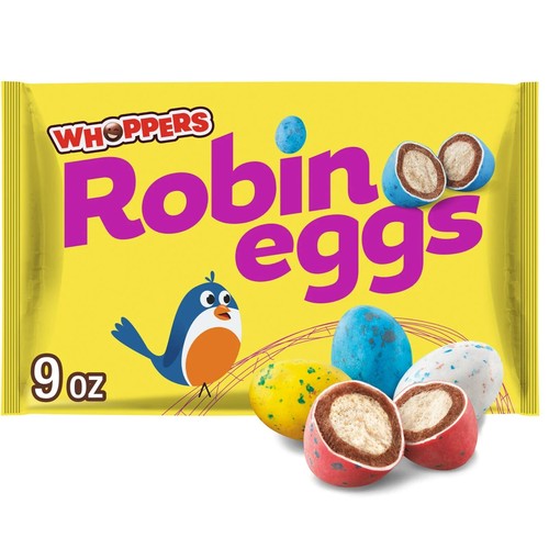 WHOPPERS Robin Eggs Malted Milk Balls Easter Candy Bag 9 oz