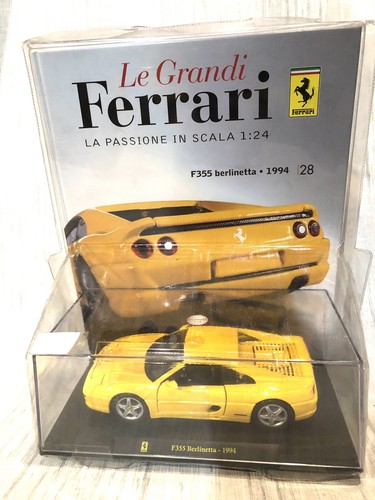 Modèle Réduit Ferrari F355 Berlinetta 1994 Jaune - Échelle 1:24 - Occasion