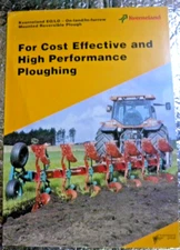 Factory Dealership Spec Brochure Kverneland  EO/ LO Reversible Plough FREE SHIP