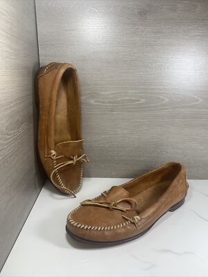 Men’s Vintage Brown Leather Loafers, Size 10D Vintage Bostonian Brown Textured Leather Penny Loafers Men main image 3