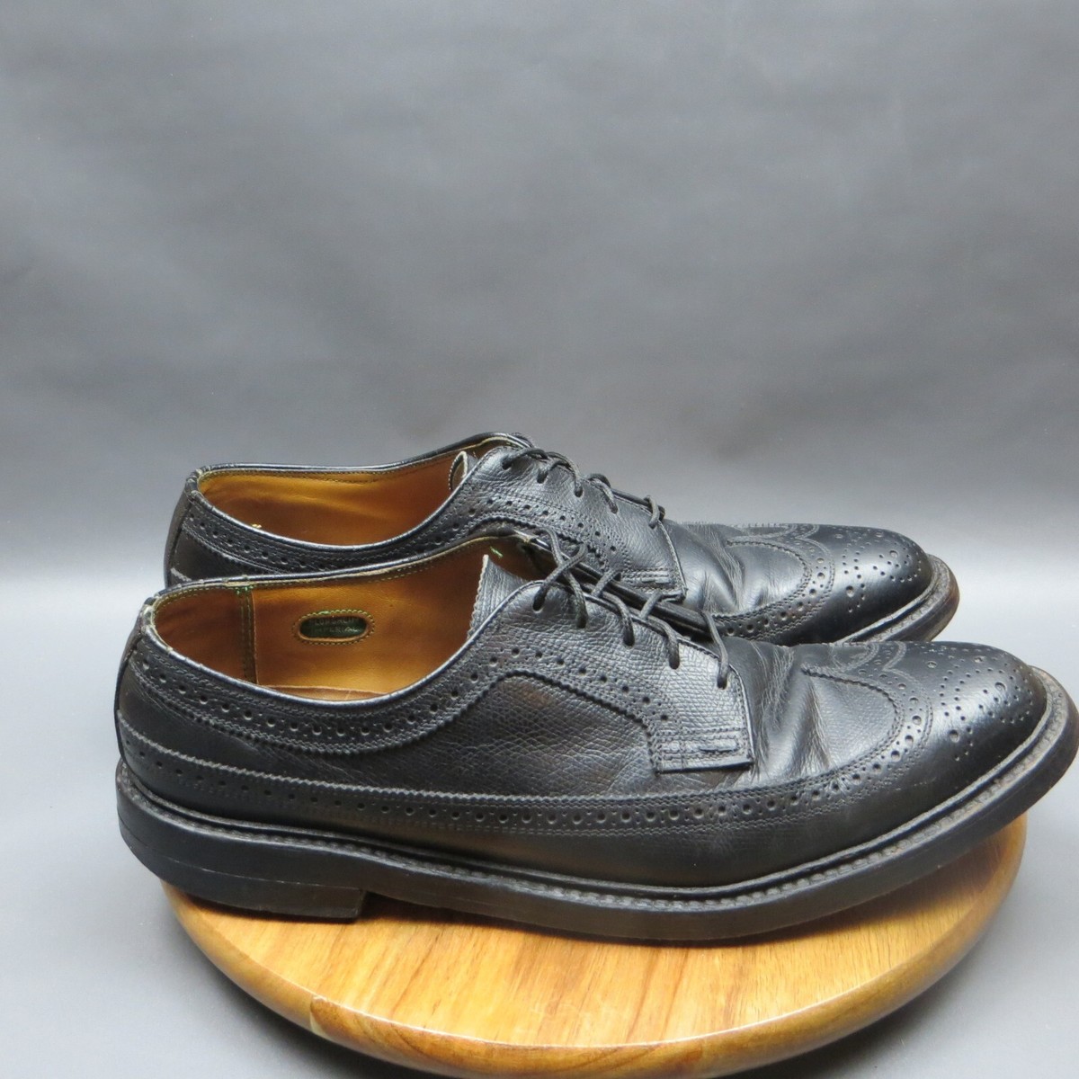 VTG Florsheim Imperial Kenmoor Longwing Mens 8.5 Black 5 Nail V