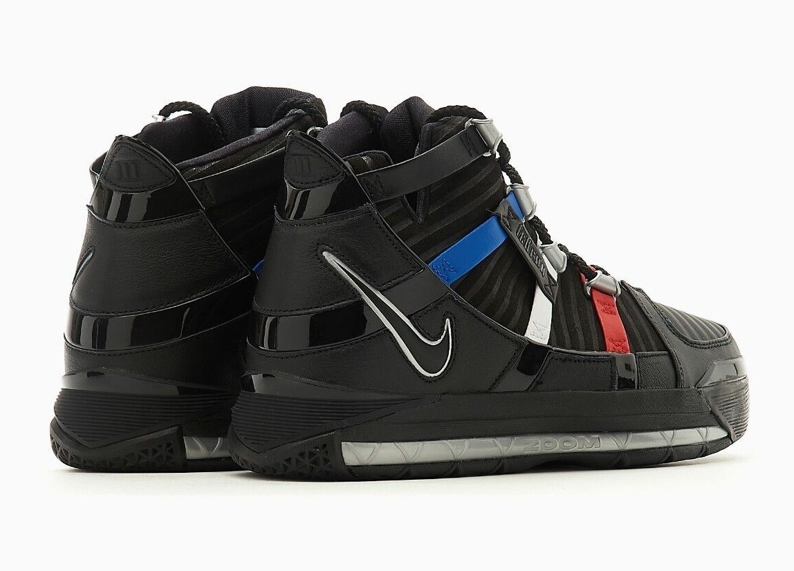 Nike LeBron James III 3 QS The Shop Black Red Silver Blue