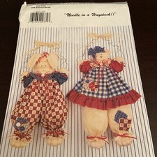 Butterick 4312 Pattern Maybearry Muffin Wall Hanging Dolls vintage uncut