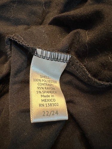 Top tunica Avenue nero bianco righe taglie forti 22/24 nuovo con etichetta manica corta - Foto 4 di 5