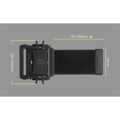 Phone Wristband 180° Rotatable Phone Holder Forearm Armband for Jogging Running - 第 4/11 張圖片