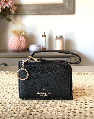激安★Kate Spade★leila cardholder wlr00398★カード入れ New Kate Spade Leila Small Card Holder Wristlet Black