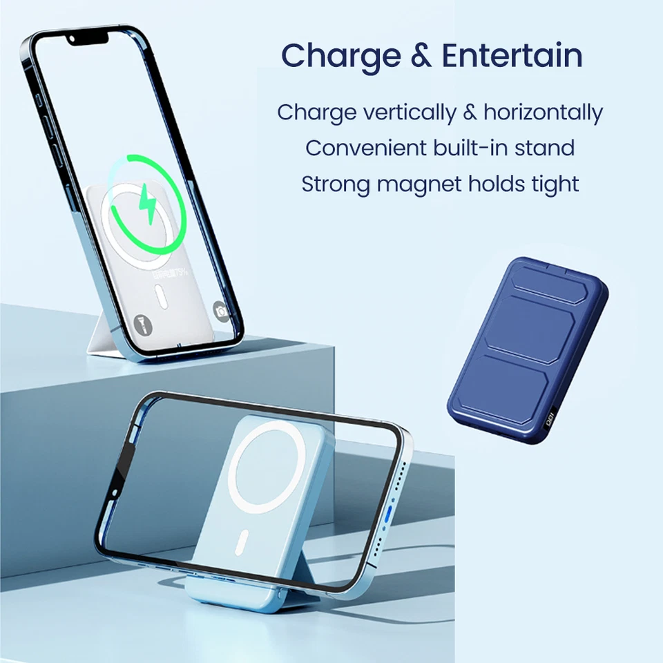 MagSafe Wireless Power Bank 10000mAh Foldable Kickstand iPhone 12/13/14/15/16Pro - Image 2 of 4