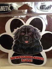 Car Magnet Paw Print Newfoundlands Rule! Waterproof & Made In The Usa! New