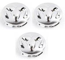 Dodge Ram 1500 2013-2019 Chrome OEM Center Cap P/N 1LB72TRMAB (set of 3)