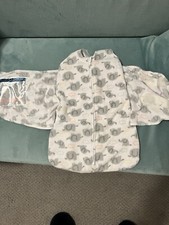 Halo SleepSack Swaddle NB Newborn Baby Gray Elephants Fleece